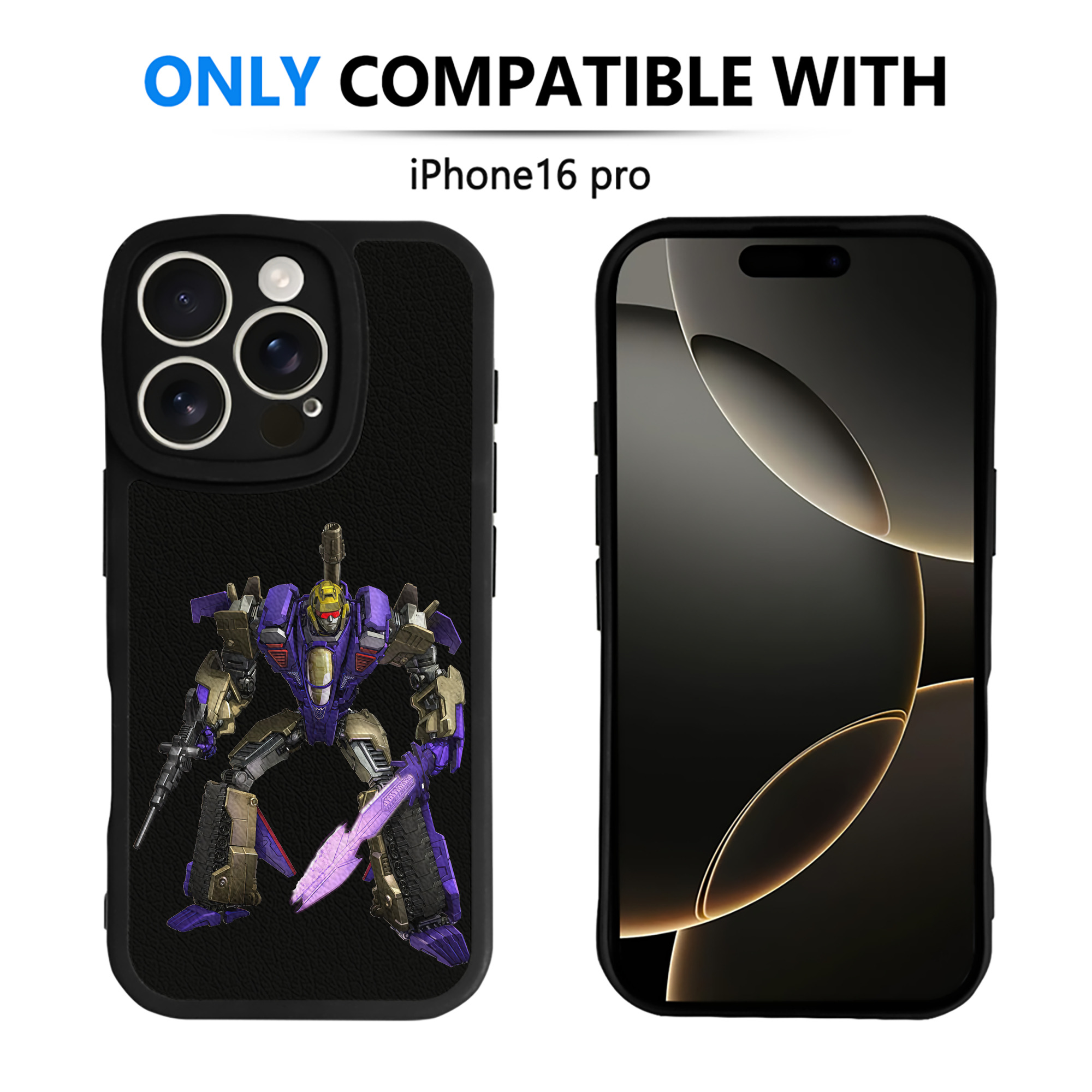 （画像用） Transformers トランスフォーマー 【iPhone 16シリーズ対応】シリコンスマホケース（レザー調） 材質：シリコン